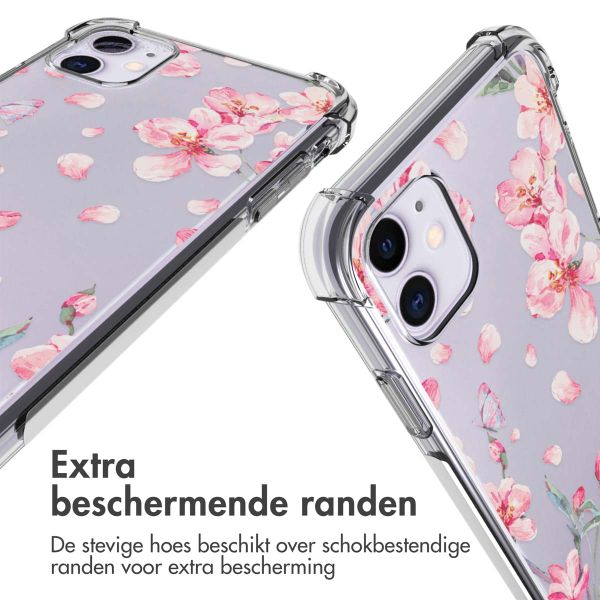 imoshion Design hoesje met koord iPhone 11 - Bloem - Roze