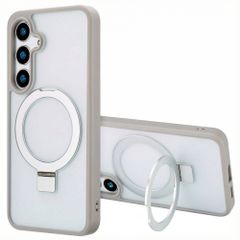 Accezz Ring Stand Backcover met MagSafe Samsung Galaxy S24 - Grijs