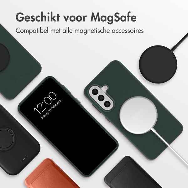 Accezz MagSafe Leather Backcover Samsung Galaxy A57 (5G) - Cedar Green