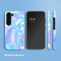 Selencia Vivid Tough Backcover Samsung Galaxy S23 - Holographic Blue Dream