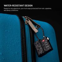 Fixed Tag Lock met Apple Find My Support - TSA reisslot voor de koffer - Zwart