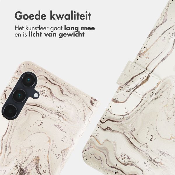 imoshion Design Bookcase Samsung Galaxy A55 - Sandy Marble