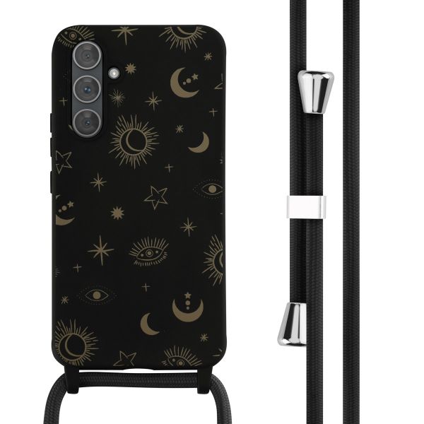 imoshion Siliconen design hoesje met koord Samsung Galaxy A54 (5G) - Sky Black