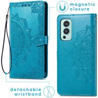 imoshion Mandala Bookcase OnePlus Nord 2 - Turquoise