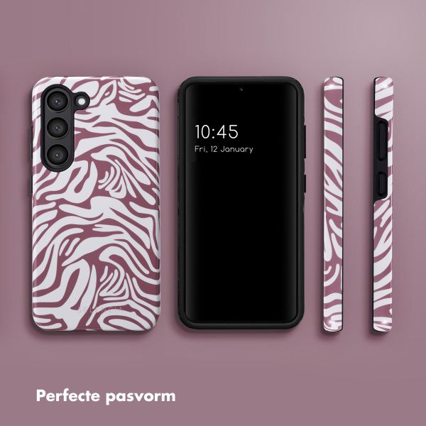 Selencia Vivid Backcover Samsung Galaxy S23 - Trippy Swirl Dark Rose