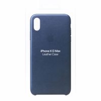 Apple Leather Backcover iPhone Xs Max - Midnight Blue