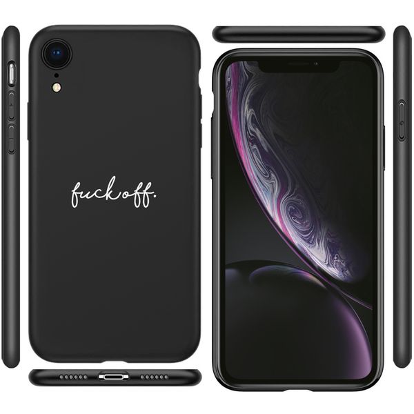 imoshion Design hoesje iPhone Xr - Fuck Off - Zwart