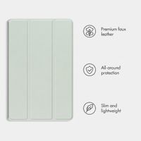 imoshion Trifold Book Case Apple iPad 11 (2025) 11 inch A16 / iPad 10 (2022) 10.9 inch - Light Green
