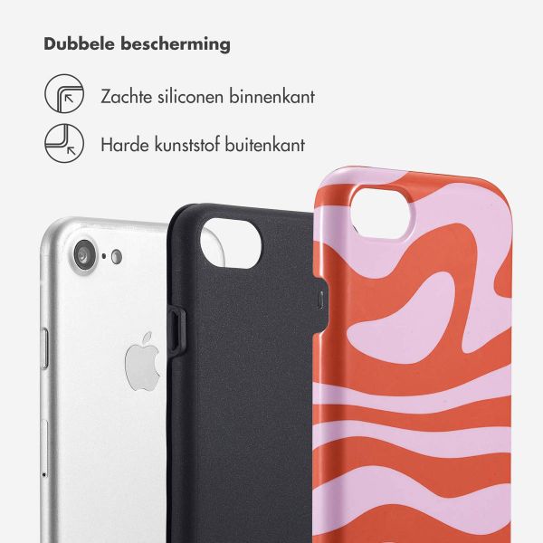 Selencia Vivid Backcover Apple iPhone SE (2022 / 2020) / 8 / 7 / 6(s) - Dream Swirl Pink