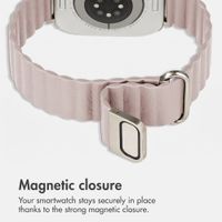 imoshion Magnetic Faux Leather Band Apple Watch | 38/40/41/42 mm - Beige