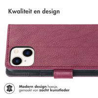 imoshion Luxe Bookcase iPhone 14 - Bordeaux