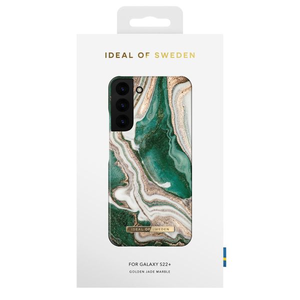 iDeal of Sweden Fashion Backcover Samsung Galaxy S22 Plus - Golden Jade Marble