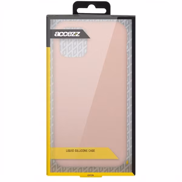 Accezz Liquid Silicone Backcover Apple iPhone 11 Pro - Roze