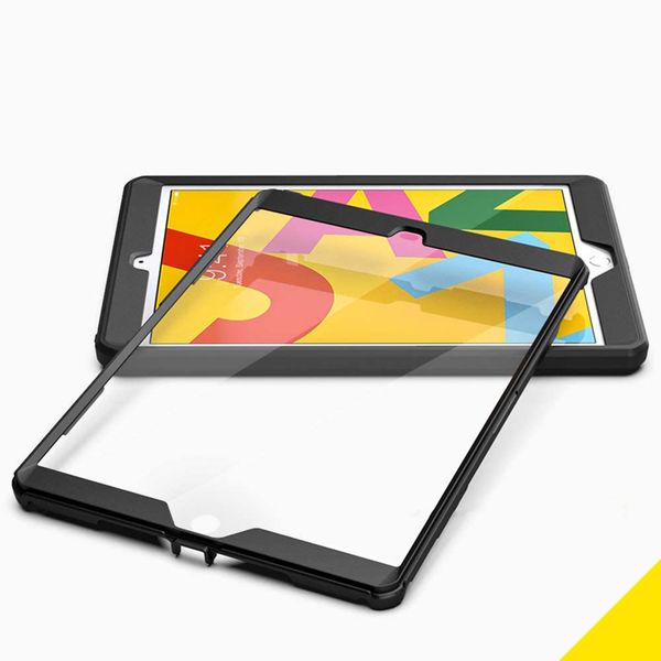 Accezz Rugged Back Case Apple iPad 9 (2021) 10.2 inch / iPad 8 (2020) 10.2 inch / iPad 7 (2019) 10.2 inch - Zwart