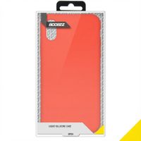 Accezz Liquid Silicone Backcover Apple iPhone X / Xs - Nectarine