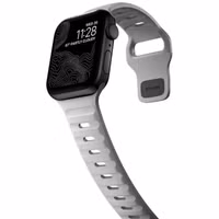 Nomad Sport band FKM Apple Watch Series 1 t/m 9 / SE (38/40/41 mm) | Series 10 / 11 (42 mm) - Lunar Gray