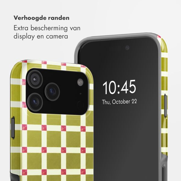 Selencia Vivid Backcover met MagSafe Apple iPhone 18 Pro Max / 17 Pro Max - Check This Olive