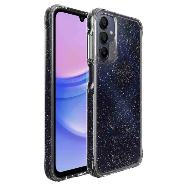 imoshion Clear Glitter Backcover Samsung Galaxy A15 (5G/4G) - Zilver