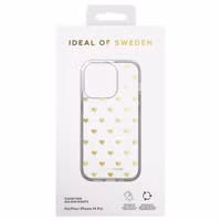 iDeal of Sweden Mirror Case Apple iPhone 14 Pro - Golden Hearts