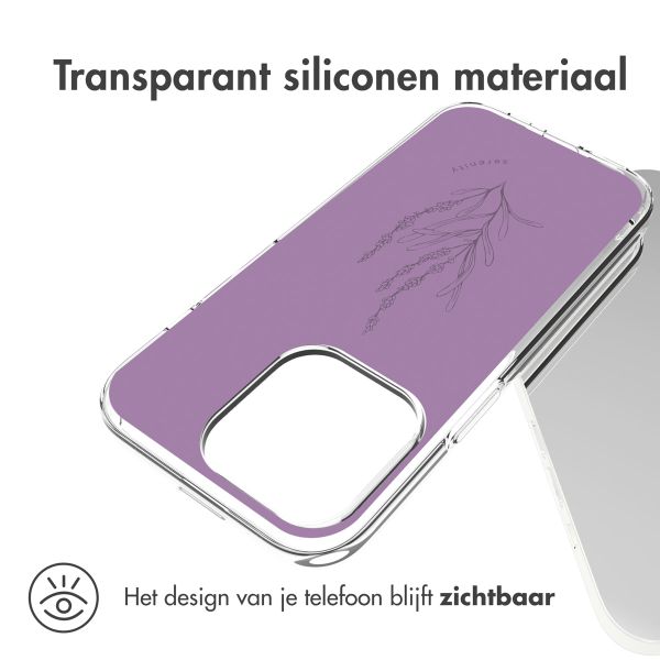 imoshion Design hoesje Apple iPhone 14 Pro - Floral Purple
