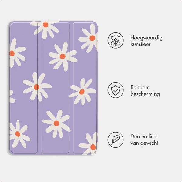 imoshion Design Trifold Bookcase Lenovo Tab (2025) - Flowers Distance