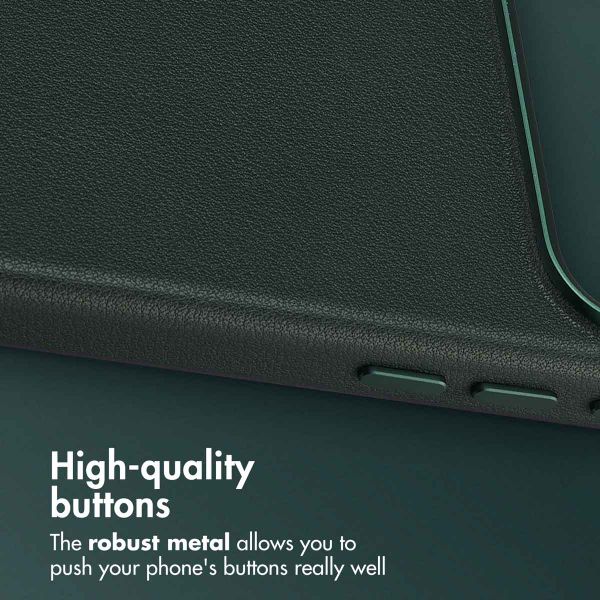 Accezz Leather Back Cover with MagSafe Apple iPhone 17 Pro - Cedar Green