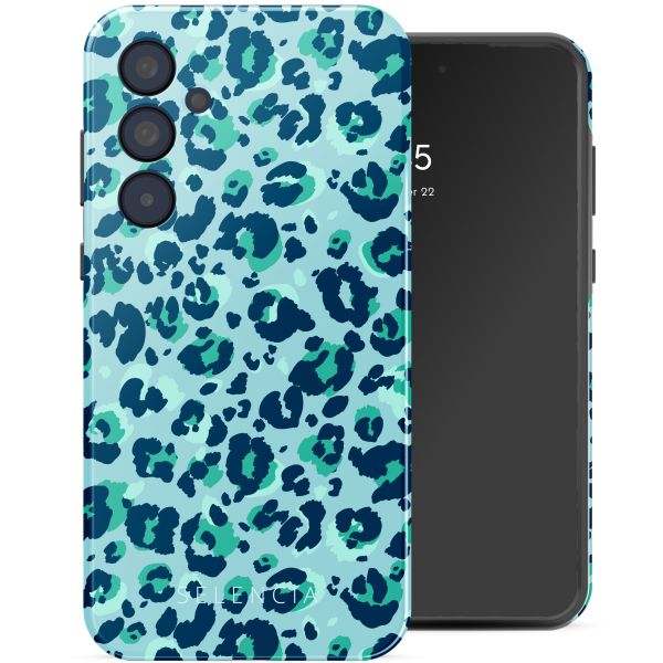 Selencia Vivid Tough Backcover Samsung Galaxy A35 - Wild Spots Light Blue