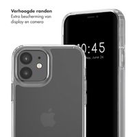 Selencia Backcover met afneembare haakjes Apple iPhone 12 (Pro) - Transparant