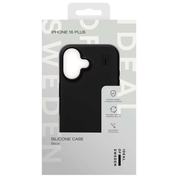 iDeal of Sweden Silicone Case Apple iPhone 16 Plus - Black