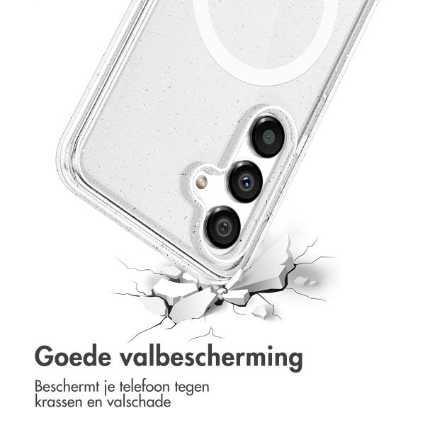 imoshion Sparkle Backcover met MagSafe Samsung Galaxy S25 Plus - Transparant