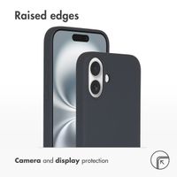 Accezz Liquid Silicone Back Cover with MagSafe Apple iPhone 16 Plus - Dark Blue
