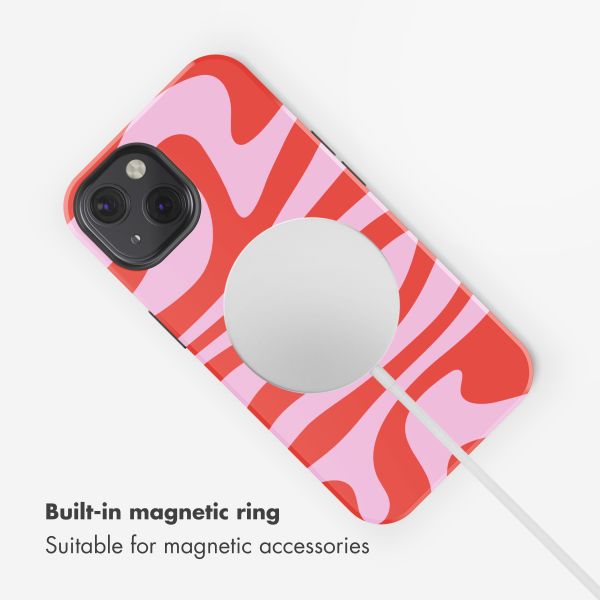 Selencia Vivid Back Cover with MagSafe Apple iPhone 13 - Dream Swirl Pink