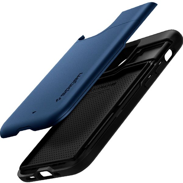 Spigen Slim Armor CS Backcover iPhone 12 Mini - Donkerblauw