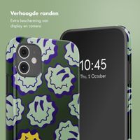 Selencia Vivid Backcover Apple iPhone 11 - Wavy Smiley Green