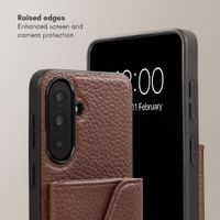 Selencia Sera Phone Case with Cord and Envelope Card Holder Samsung Galaxy A37 (5G) - Chocolate Brown