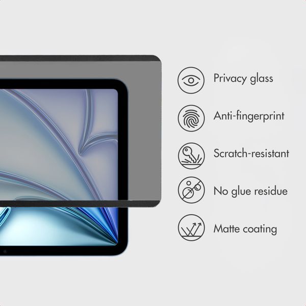 Accezz Magnetic privacy screen protector Apple iPad Pro 11 (2018/2020/2021/2022) / Air 5 (2022) / Air 4 (2020)