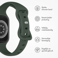 imoshion Slim siliconen bandje Apple Watch Series 1 t/m 9 / SE (38/40/41 mm) | Series 10 / 11 (42 mm) - Olive Green