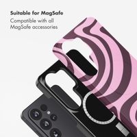 Selencia Vivid Back Cover with MagSafe Samsung Galaxy S26 Ultra - Wavy Swirl Pink Plum