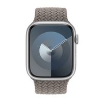 Apple Gevlochten solobandje Apple Watch Series 1 - 11 / SE / Ultra (44/45/46/49 mm) - Maat 7 - Clay