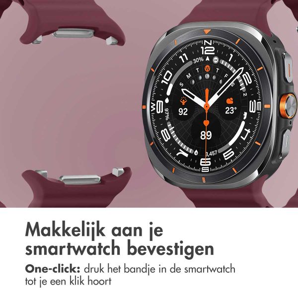 imoshion Ocean Siliconenband Samsung Galaxy Watch Ultra (2024/2025) - Wine Red