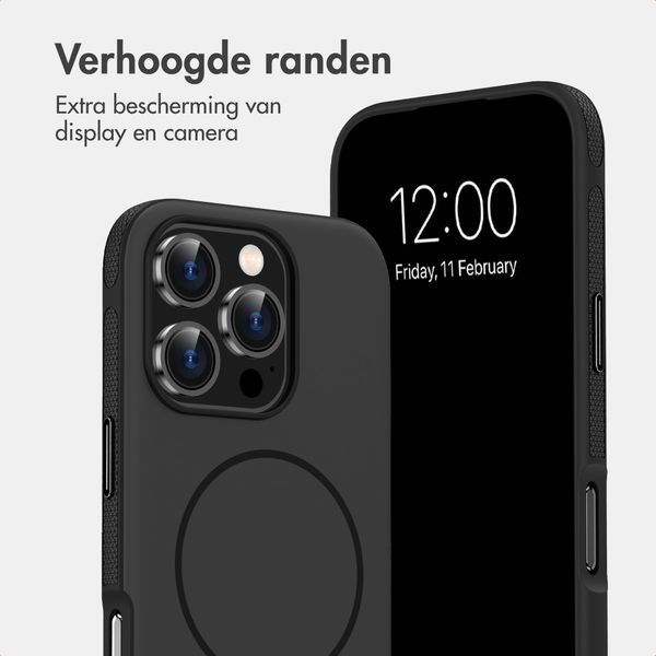 imoshion Color Backcover met Thin MagSafe Ring Apple iPhone 16 Pro - Zwart