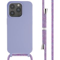 imoshion Silicone Case with Strap Apple iPhone 15 Pro - Purple
