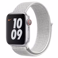 Apple Nike Sport Loop Band Apple Watch Series 1 t/m 9 / SE (38/40/41 mm) | Series 10 / 11 (42 mm) - Summit White