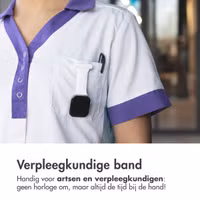 imoshion Verpleegkundige siliconenband Apple Watch Series 1 t/m 11 / SE / Ultra (44/45/46/49 mm) - Wit