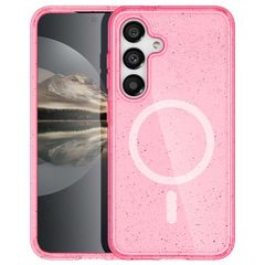 imoshion Sparkle Backcover met MagSafe Samsung Galaxy S25 - Glitter Roze