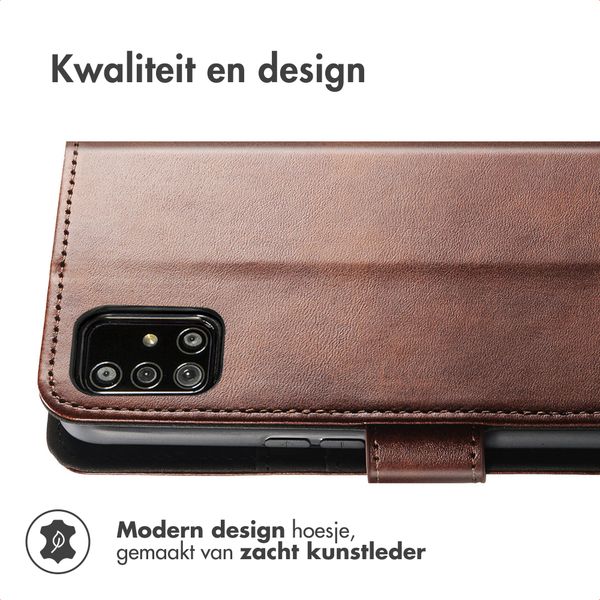 imoshion Luxe Bookcase Samsung Galaxy A51 - Donkerbruin