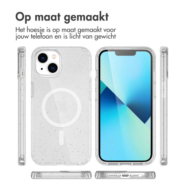imoshion Sparkle Backcover met MagSafe Apple iPhone 14 - Glitter Transparant