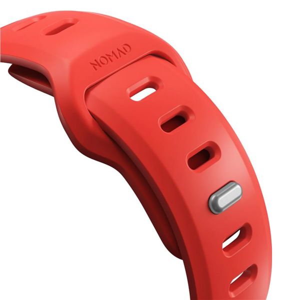 Nomad Tempo siliconen band Apple Watch Series 1 - 11 / SE / Ultra (44/45/46/49 mm) - Wide fit - Coral