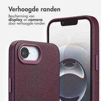 Accezz MagSafe Leather Backcover Apple iPhone 16e - Heath Purple