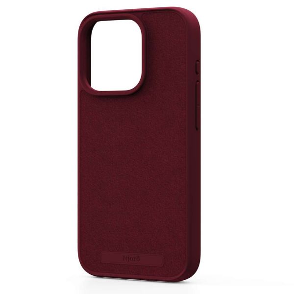 Njorð Collections Suède Comfort+ Case MagSafe iPhone 15 Pro - Red